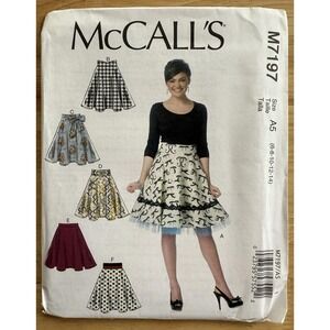 McCall's Pattern‎ M7197 Misses' Skirts Size 6-14 Uncut FF